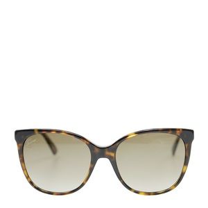 Gucci Tortoiseshell Cat Eye Sunglasses with Brown Gradient Lenses